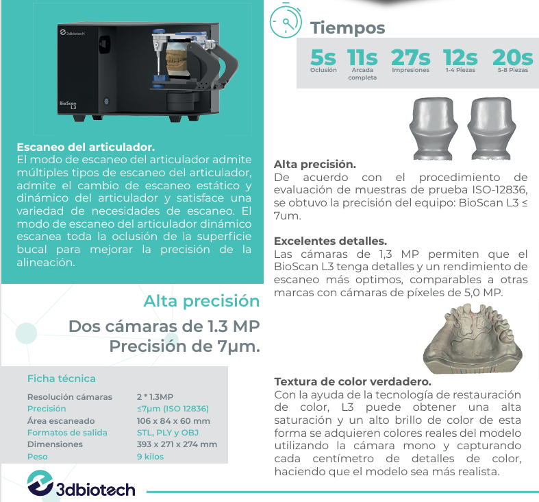 Escaner de sobremesa Bioscan L3