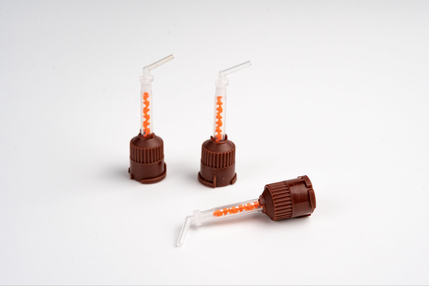 Puntas de Mezcla 1:1 4:1 . Marrones Cortas Punta inclinada cortas 48 Unidades