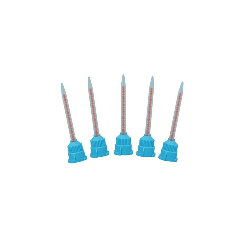 Puntas de Mezcla 10:1 4:1 Azules largas 77mm 50u.