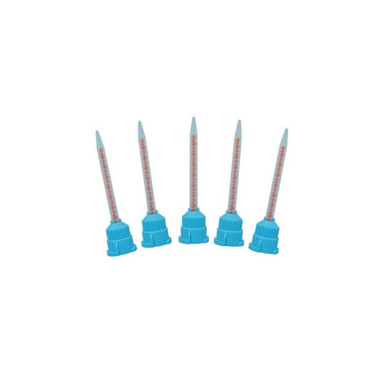 Puntas de Mezcla 10:1 4:1 Azules largas 77mm 50u.
